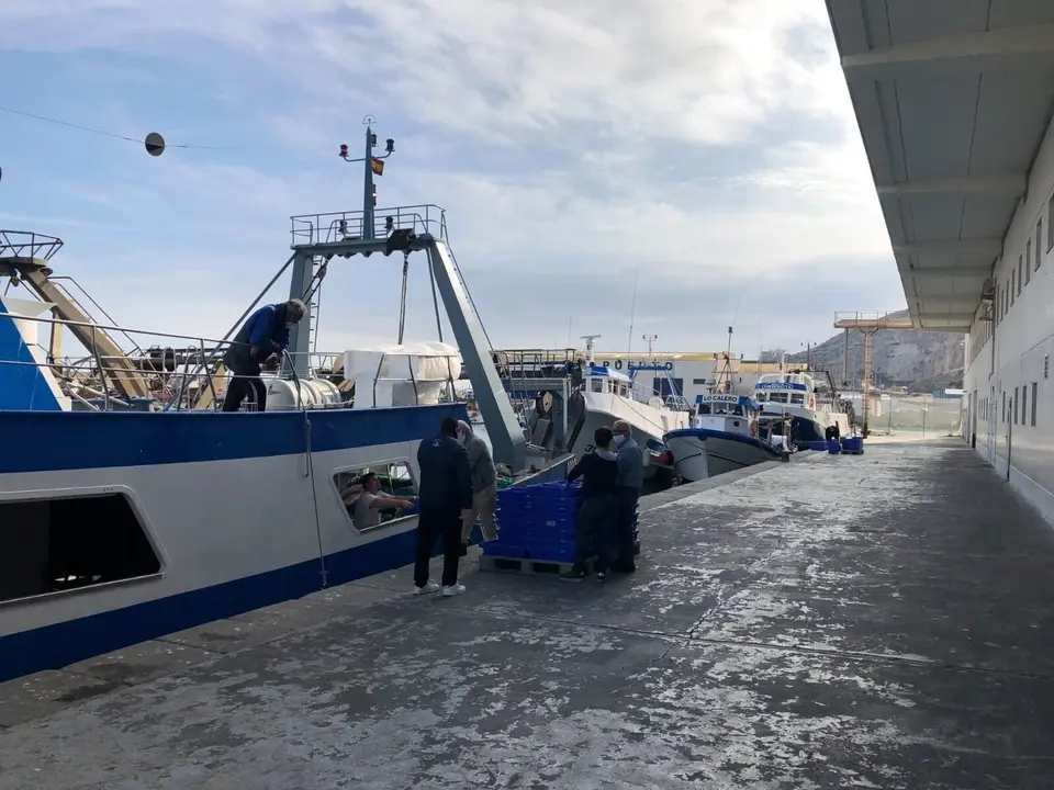 Muelle pesquero de Almer&iacute;a