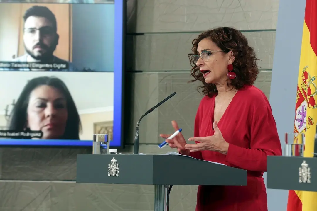 La portavoz del Gobierno, Mar&iacute;a Jes&uacute;s Montero