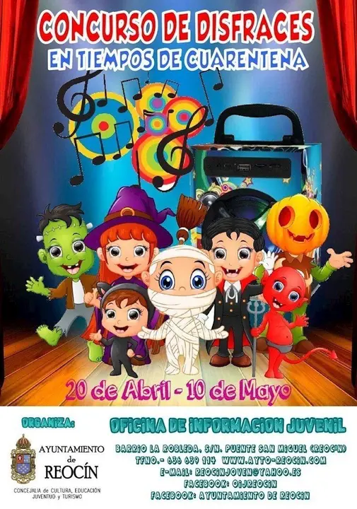 Cartel del  concurso de disfraces