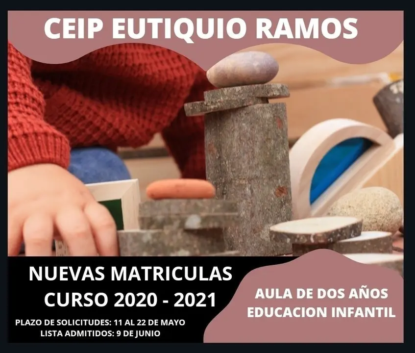 Cartel anunciador del aula de dos a&ntilde;os