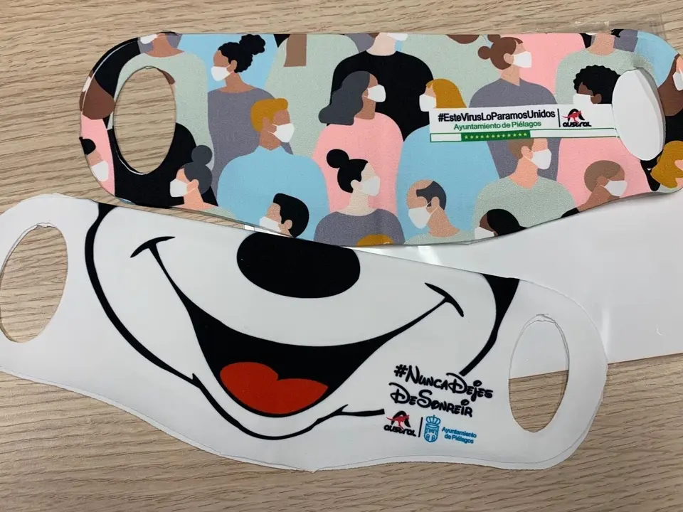 Mascarillas infantiles y de adultos de Pi&eacute;lagos
