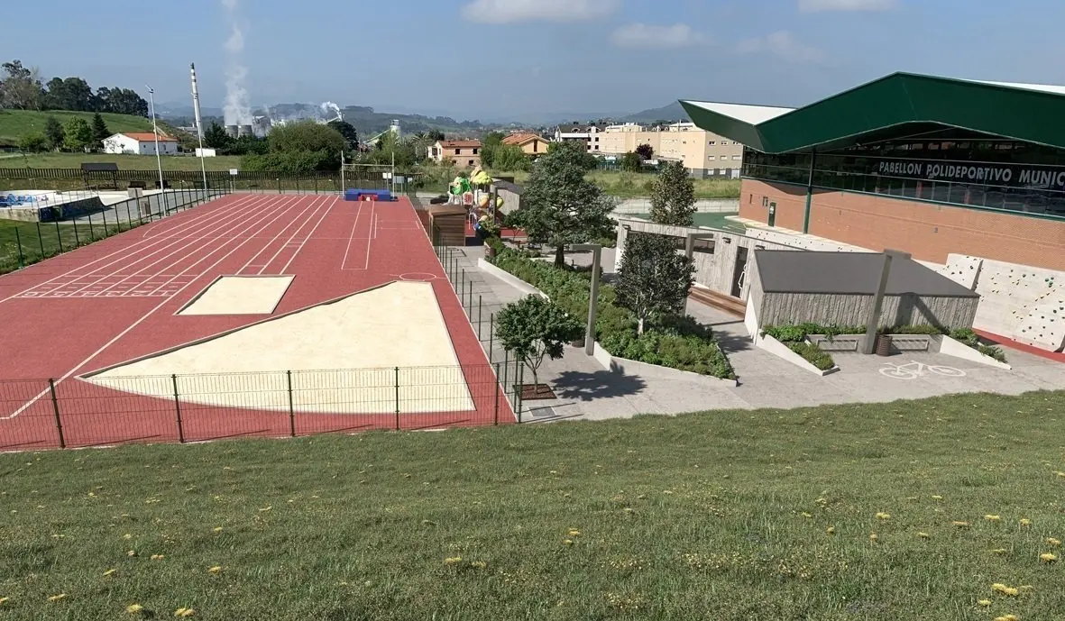 Infografia de la propuesta de ampliacion de la zona de ocio de Requejada