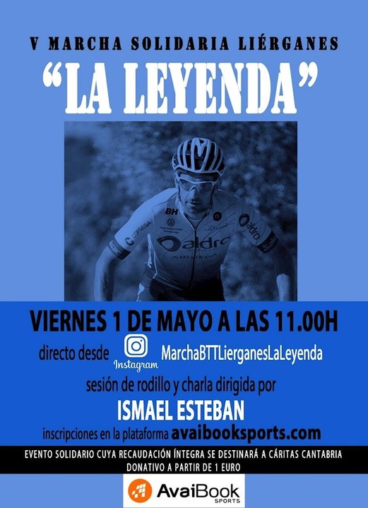Cartel de la V Marcha Solidaria Liérganes 'La Leyenda'