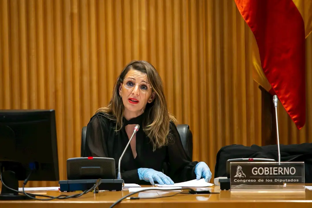 La ministra de Trabajo y Econom&iacute;a Social, Yolanda D&iacute;az