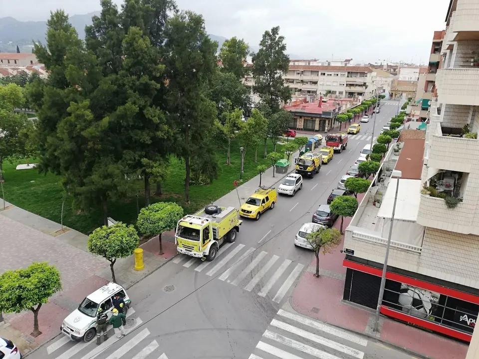 Im&aacute;genes de tareas de desinfecci&oacute;n frente al coronavirus en Murcia. COVID-19