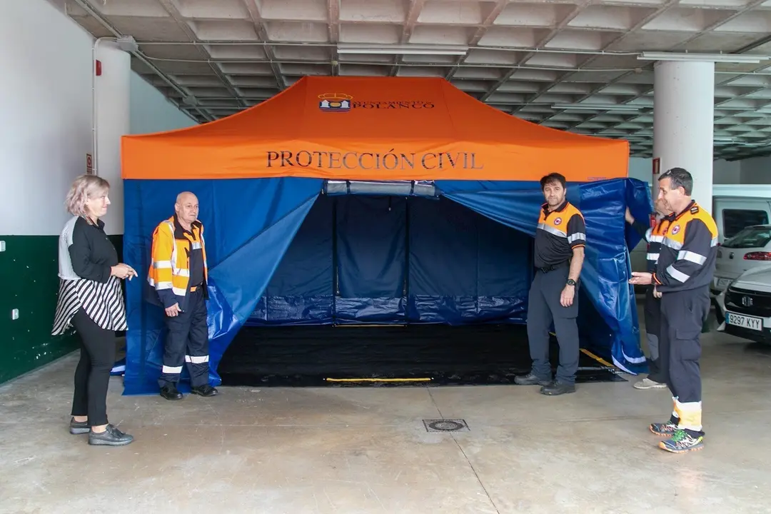 Carpa para protecci&oacute;n civil en polanco