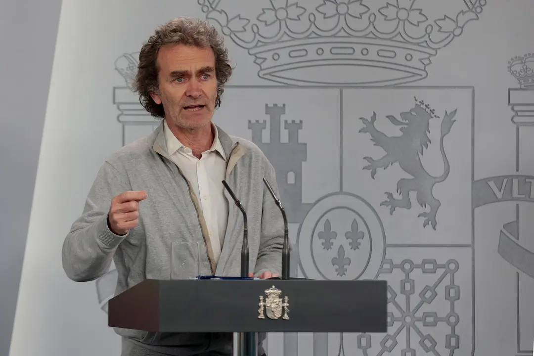 El director del Centro de Alertas y Emergencias Sanitarias, Fernando Sim&oacute;n, en rueda de prensa tras el Comit&eacute; T&eacute;cnico de Gesti&oacute;n del Coronavirus. En Madrid, (Espa&ntilde;a), a 30 de abril de 2020.