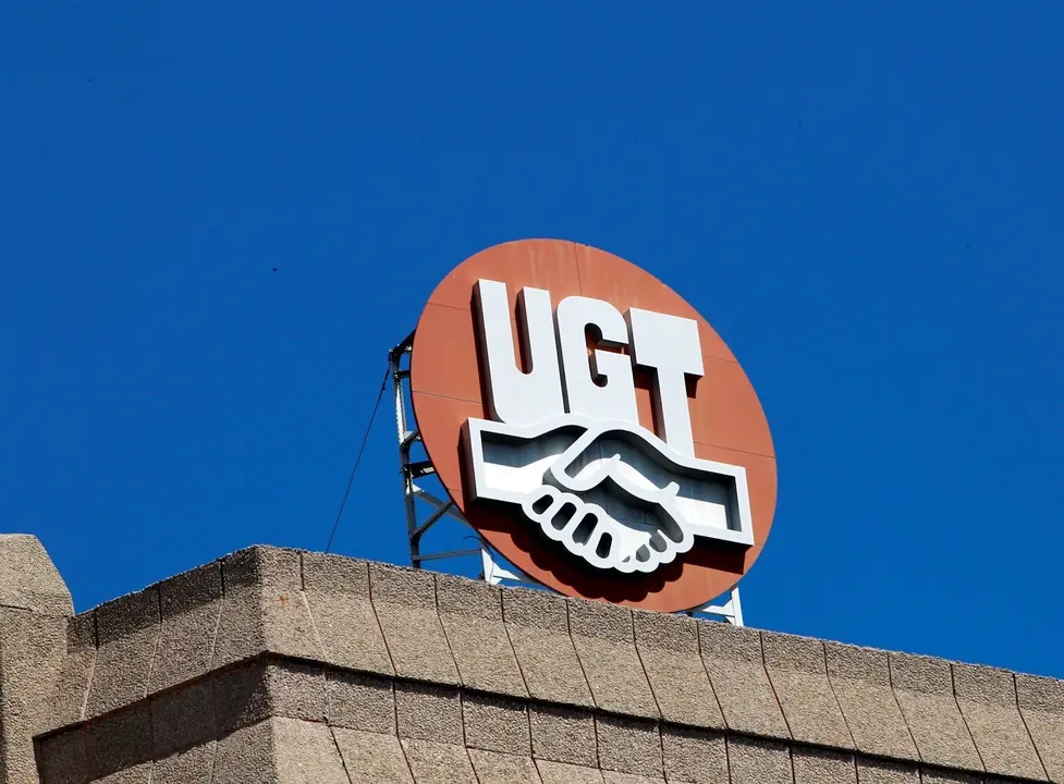 Sede de UGT, logo de UGT, Uni&oacute;n General de Trabajadores