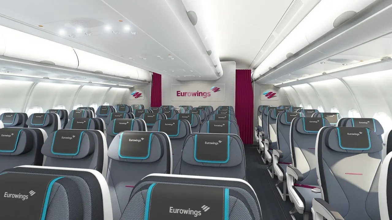 Avi&oacute;n de la aerol&iacute;nea Eurowings, la 'low cost' de Lufthansa Group