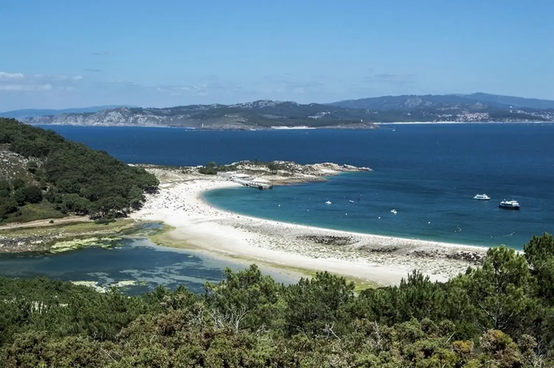Playa de las islas cies desde el mirador