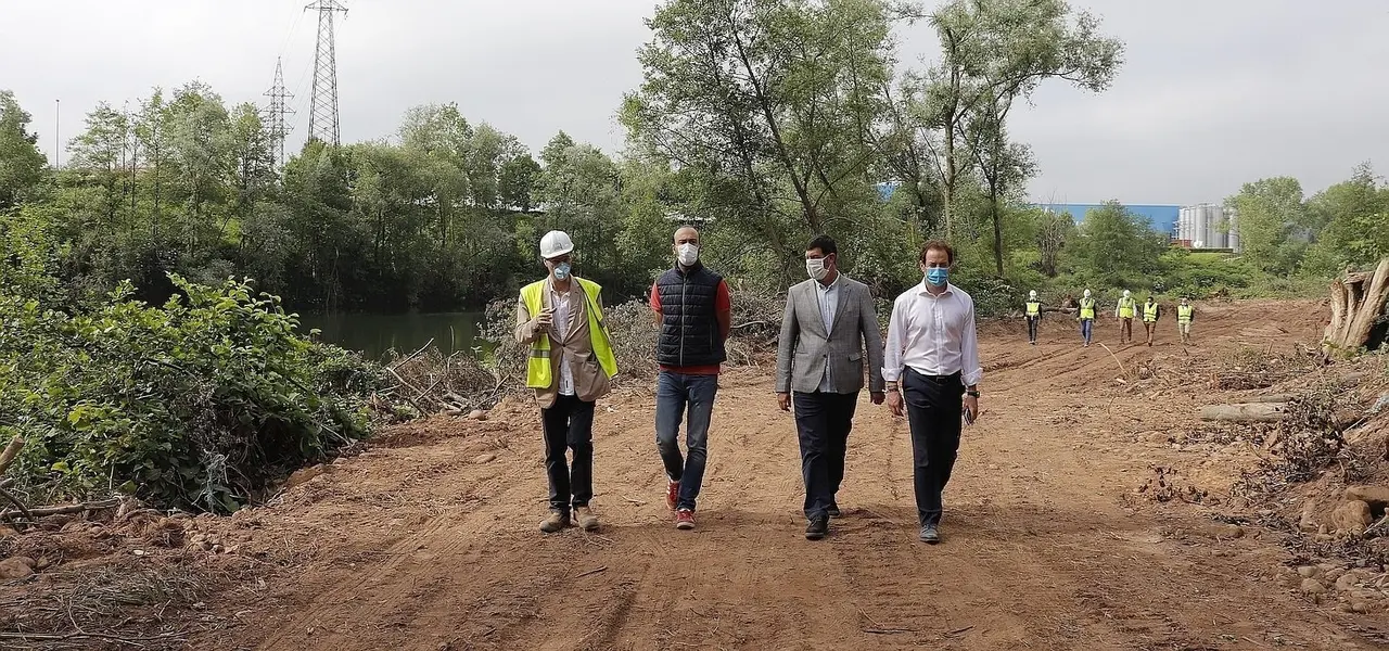 Inicio de las obras de la pasarela del Besaya