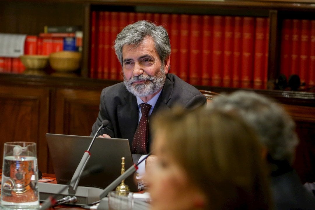 El presidente del Consejo General del Poder Judicial y del Tribunal Supremo, Carlos Lesmes