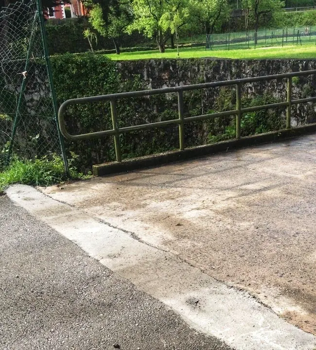 Puente del ferial de Beranga reparado