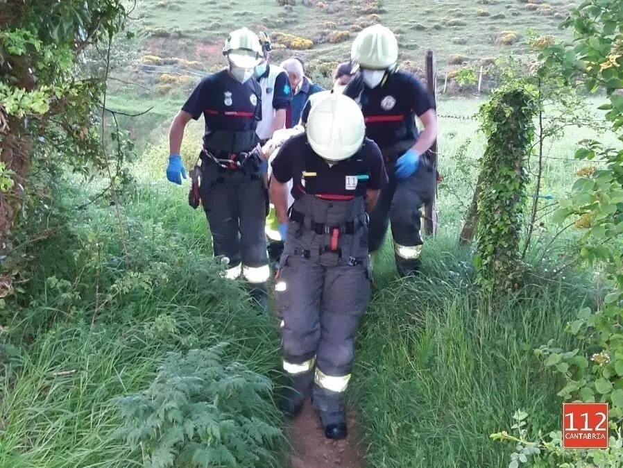 Intervenci&oacute;n del 112 en un accidente deportivo
