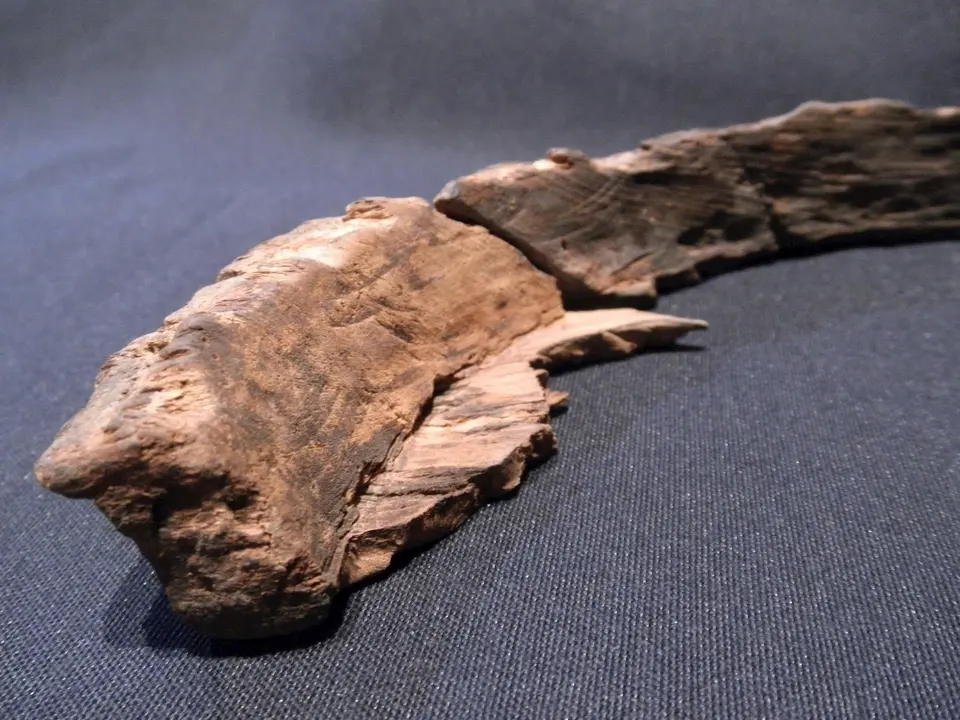 Vasijas de madera de la cueva del Pendo