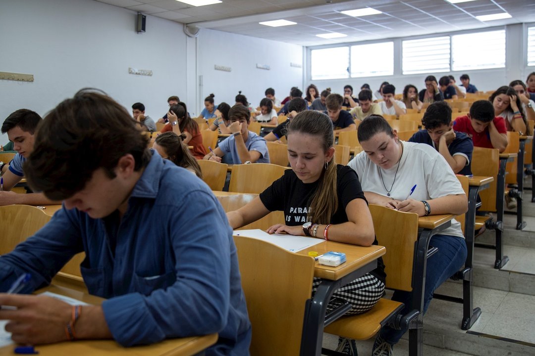 Convocatoria extraordinaria de las pruebas de Selectividad en la Universidad de Sevilla en septiembre del año pasado.