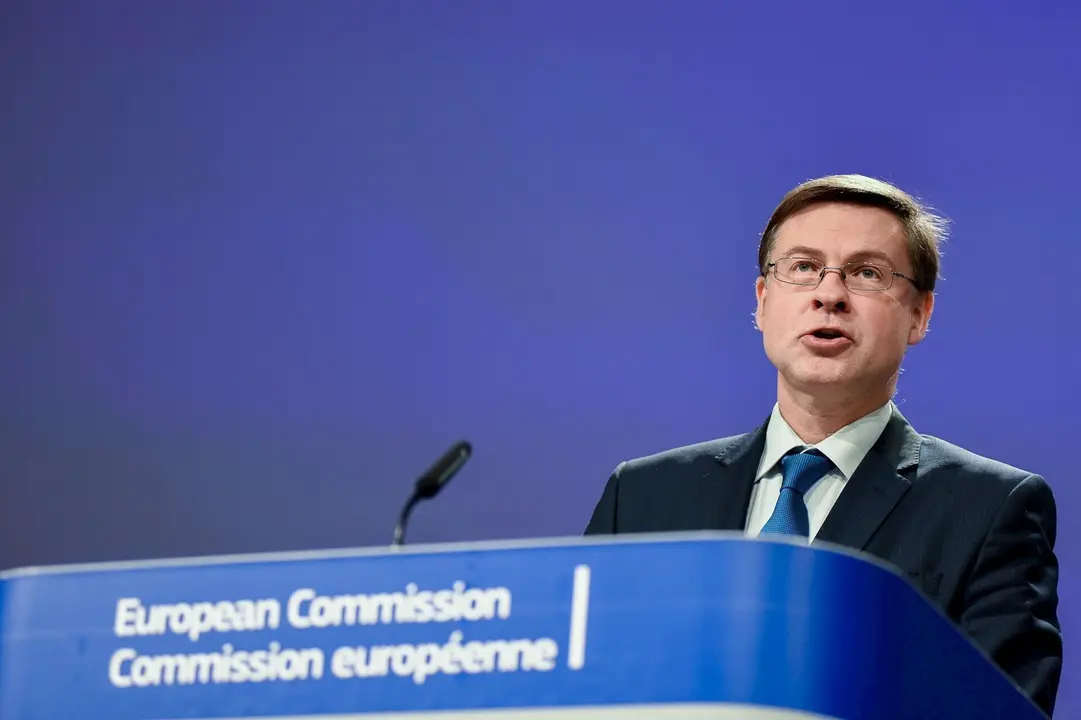 El vicepresidente econ&oacute;mico de la Comisi&oacute;n Europea, Valdis Dombrovskis