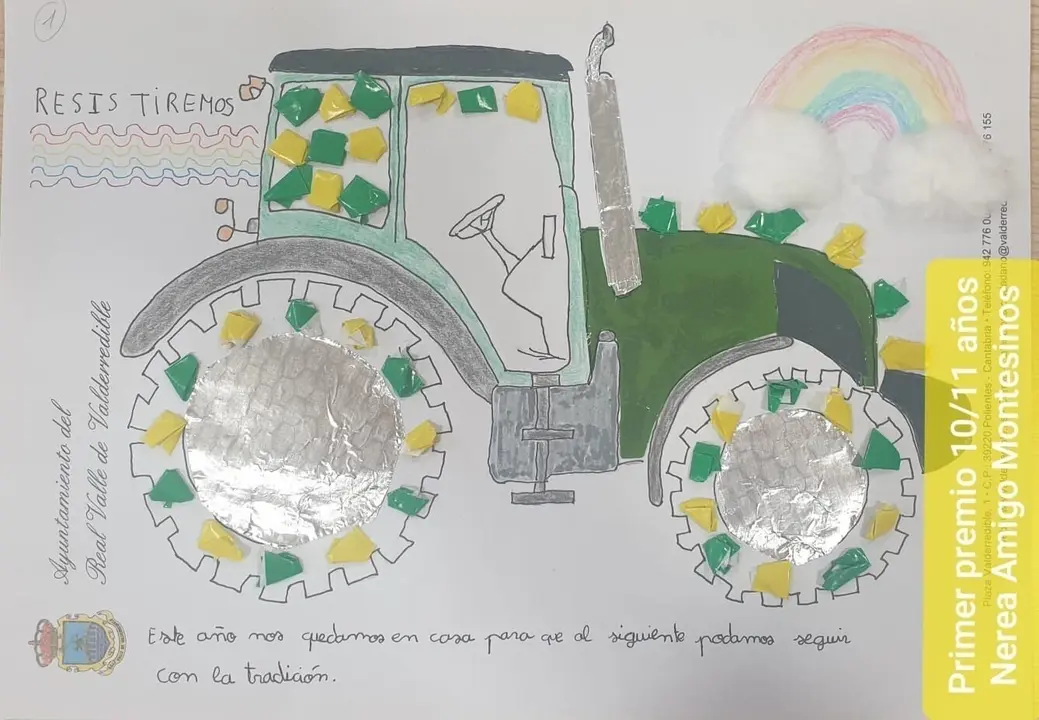 Uno de los premiados del concurso de Tractores Engalanados