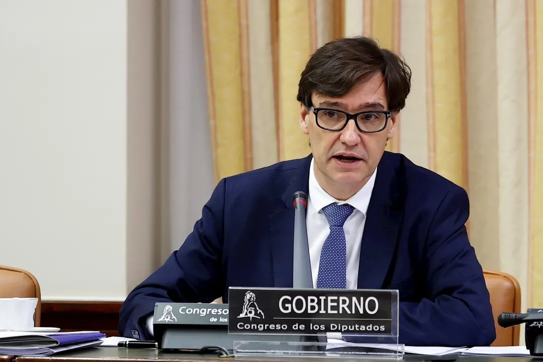 El ministro de Sanidad, Salvador Illa, durante su comparecencia este jueves en la Comisi&oacute;n correspondiente del Congreso, en Madrid (Espa&ntilde;a), a 14 de mayo de 2020.