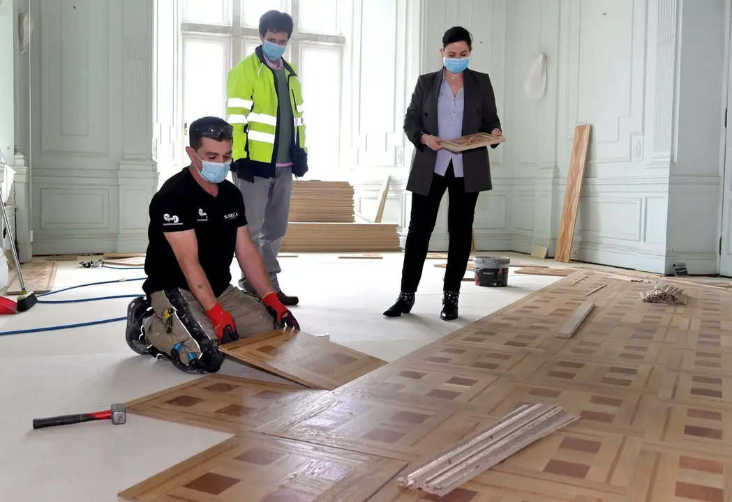 Obras en el Palacio de la Magdalena