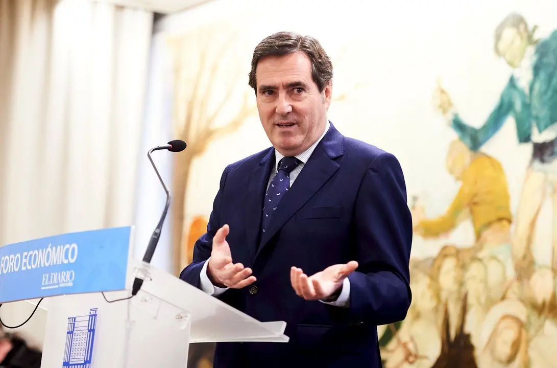 El presidente de la patronal CEOE, Antonio Garamendi, en una imagen de archivo.