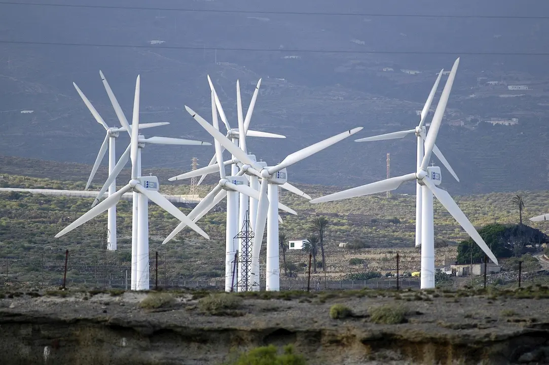 Parque e&oacute;lico en Tenerife