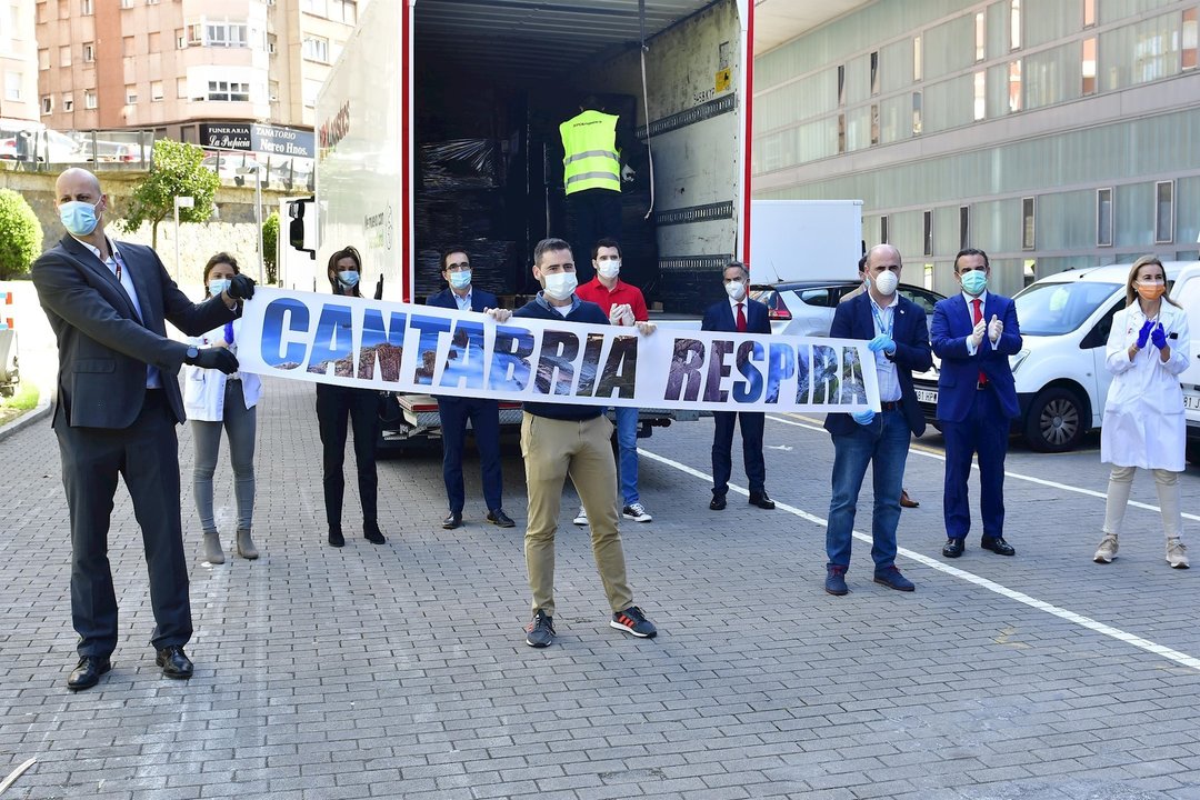 Proyecto de crowdfunding 'Cantabria Respira', en el que ha participado el Banco Santander