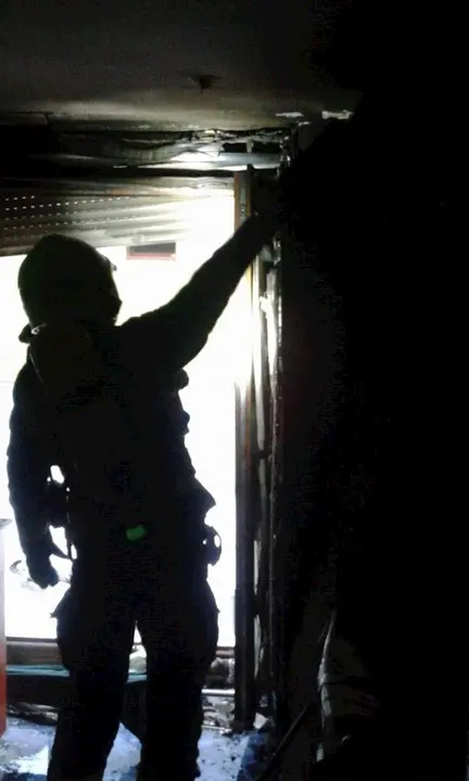 Incendio en la cocina de una casa de Limpias