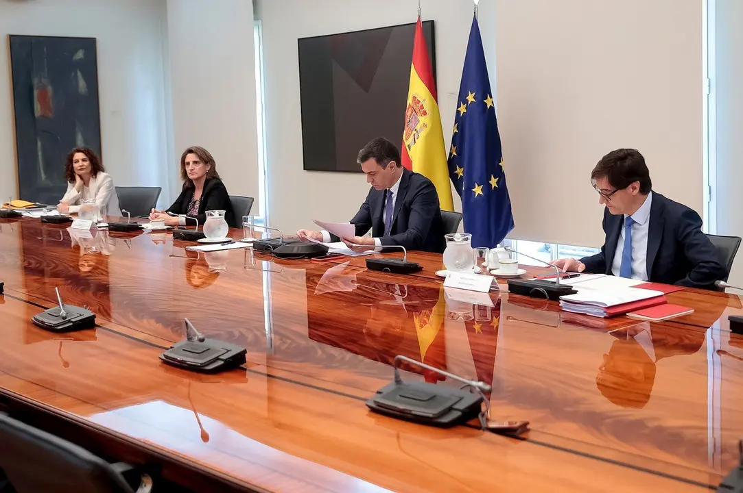 El presidente del Gobierno, Pedro S&aacute;nchez, se re&uacute;ne por videoconferencia con los presidentes auton&oacute;micos