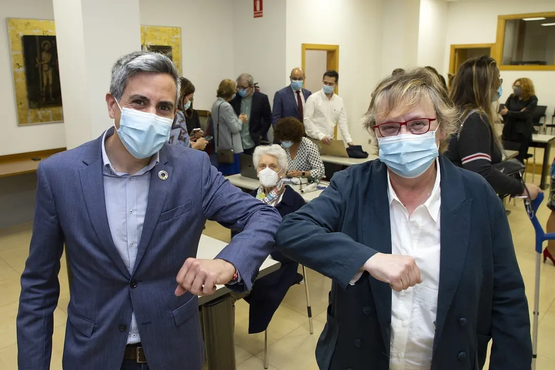 Pablo Zuloaga y Gema Agudo en la toma de posesi&oacute;n de la segunda
