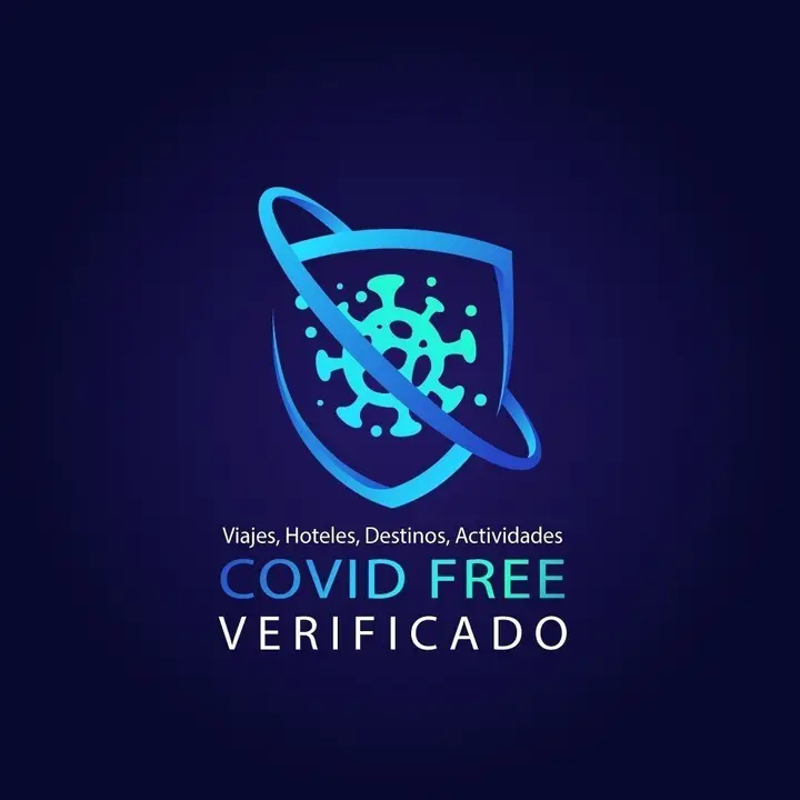 Logotipo del Certificado COVID Free para el turismo.