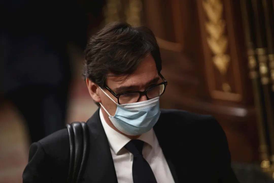 El ministro de Sanidad, Salvador Illa, en el Hemiciclo del Congreso de los Diputados, Madrid (Espa&ntilde;a), a 27 de mayo de 2020.
