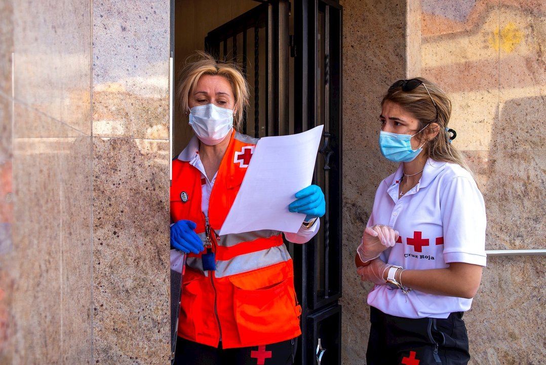 Voluntarias de Cruz Roja