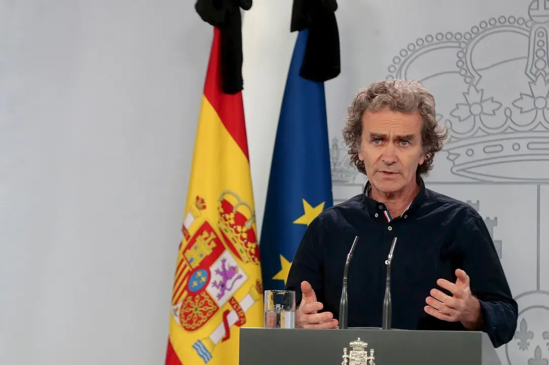 El director del Centro de Coordinaci&oacute;n de Alertas y Emergencias Sanitarias, Fernando Sim&oacute;n, comparece en rueda de prensa para informar sobre las novedades del Covid-19. En Madrid, (Espa&ntilde;a), a 27 de mayo de 2020.