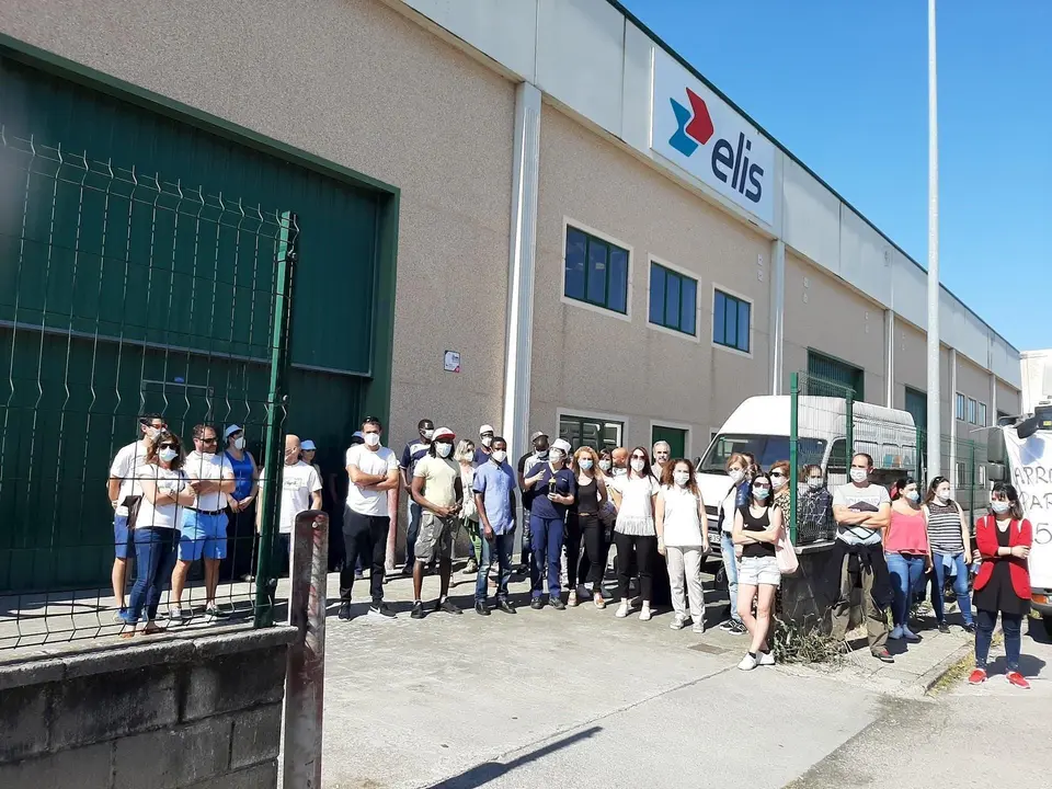 Trabajadores Lavander&iacute;a Elis de Cabez&oacute;n de la Sal