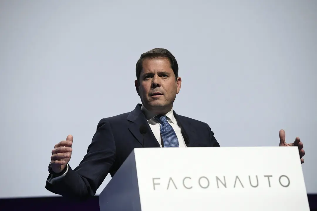 El presidente de la Confederaci&oacute;n Espa&ntilde;ola de la Peque&ntilde;a y Mediana Empresa Cepyme, Gerardo Cuerva, durante su intervenci&oacute;n en la jornada inaugural del Congreso Nacional de la Distribuci&oacute;n de la Automoci&oacute;n, en Madrid (Espa&ntilde;a), a 5 de febrero 2020.