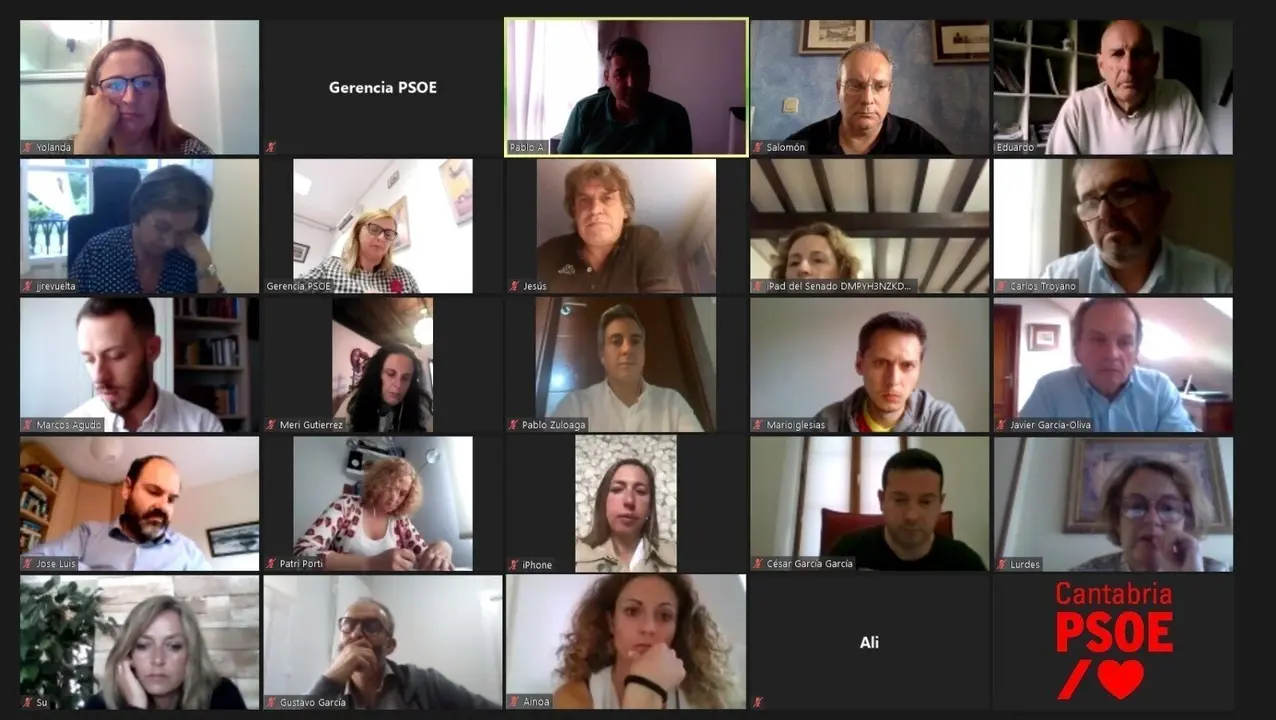 Comisi&oacute;n Ejecutiva Regional telem&aacute;tica del PSOE