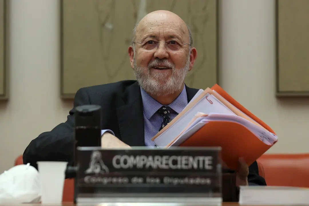 El presidente del Centro de Investigaciones Sociol&oacute;gicas, Jos&eacute; Felix Tez&aacute;nos, el Congreso de los Diputados