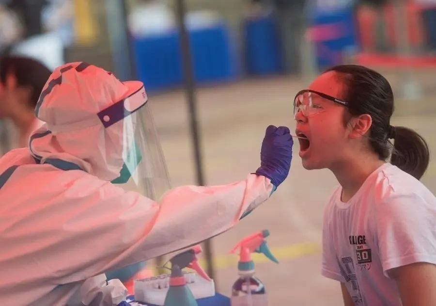 Prueba PCR en Wuhan, China