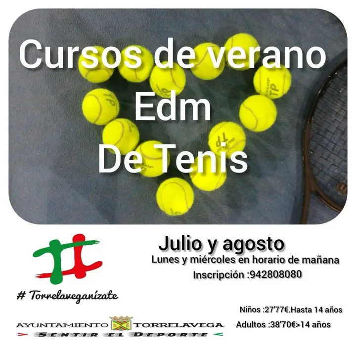Nota Cursos Verano Tenis