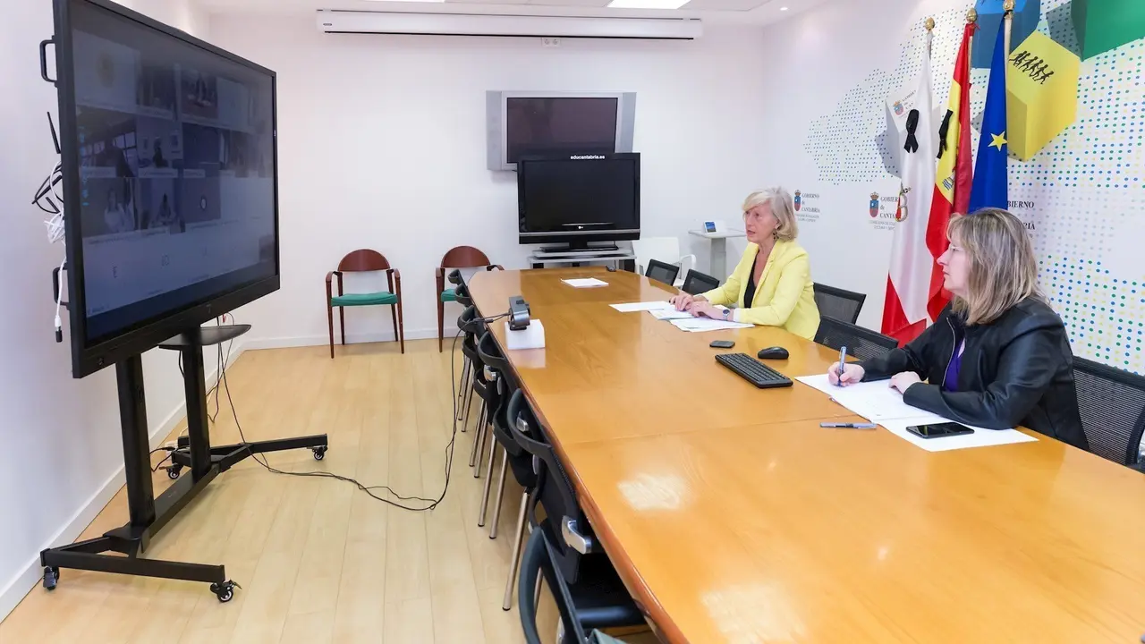 La consejera de Educaci&oacute;n, Formaci&oacute;n Profesional y Turismo, Marina Lomb&oacute;, asiste a la reuni&oacute;n telem&aacute;tica de la Conferencia Sectorial de Educaci&oacute;n