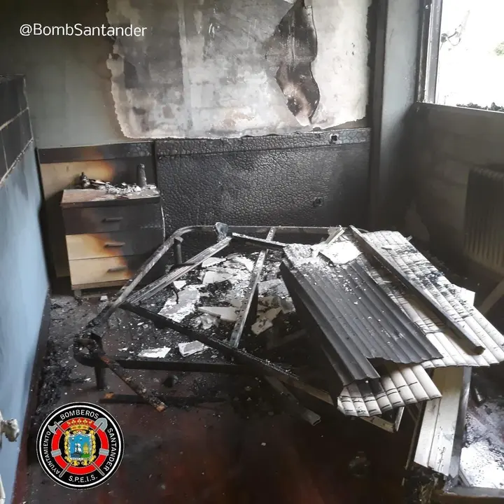 Incendio en una vivienda de Astillero