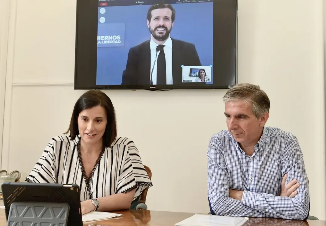 Gema Igual y C&eacute;sar D&iacute;az se re&uacute;nen con Pablo Casado