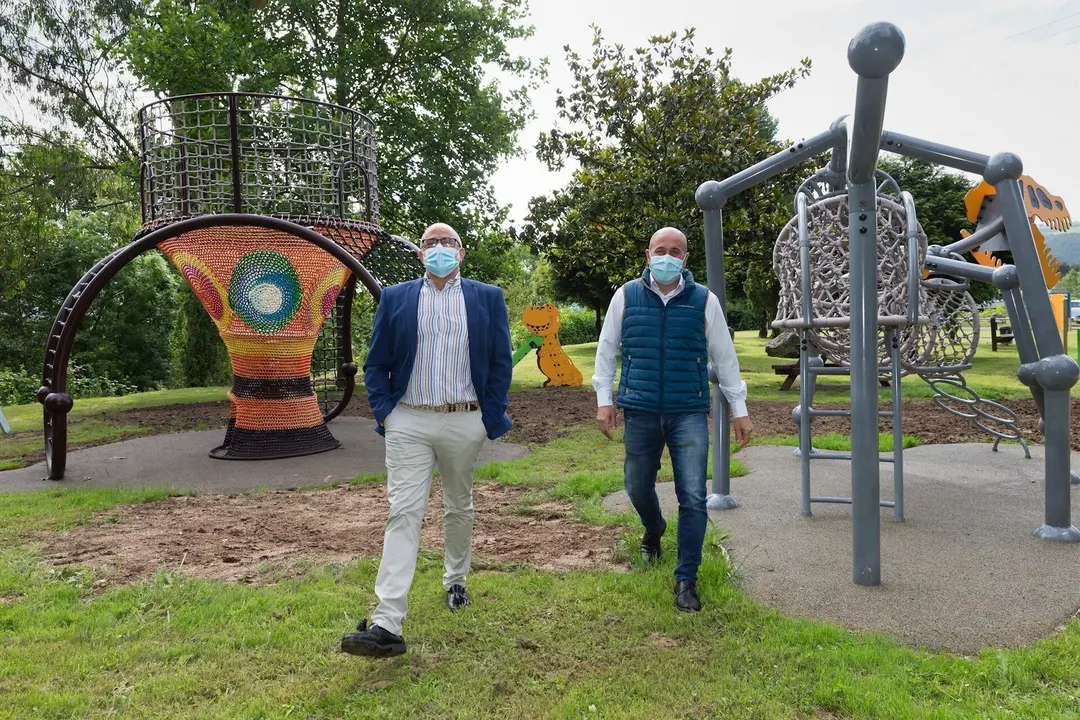 El consejero de Sanidad en el parque