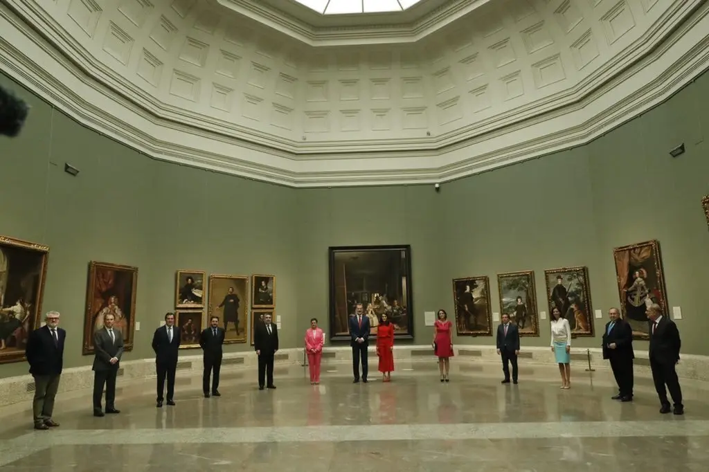 Los Reyes de Espa&ntilde;a, Felipe VI y Letizia en el Museo del Prado