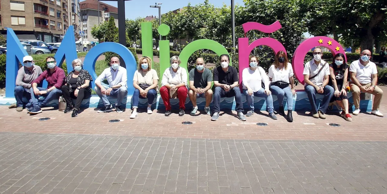 Malia&ntilde;o estrena en el Parque Lorenzo Cagigas un gran distintivo con su nombre