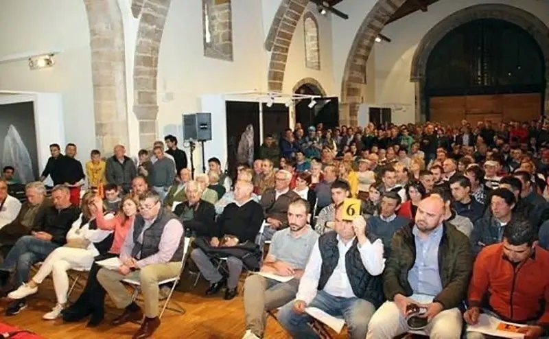 Imagen de archivo de una subasta de caza celebrada en Li&eacute;bana