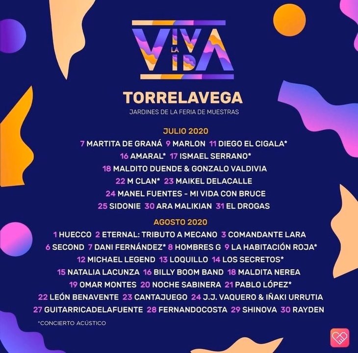 Conciertos del ciclo 'Viva la vida' en Torrelavega
