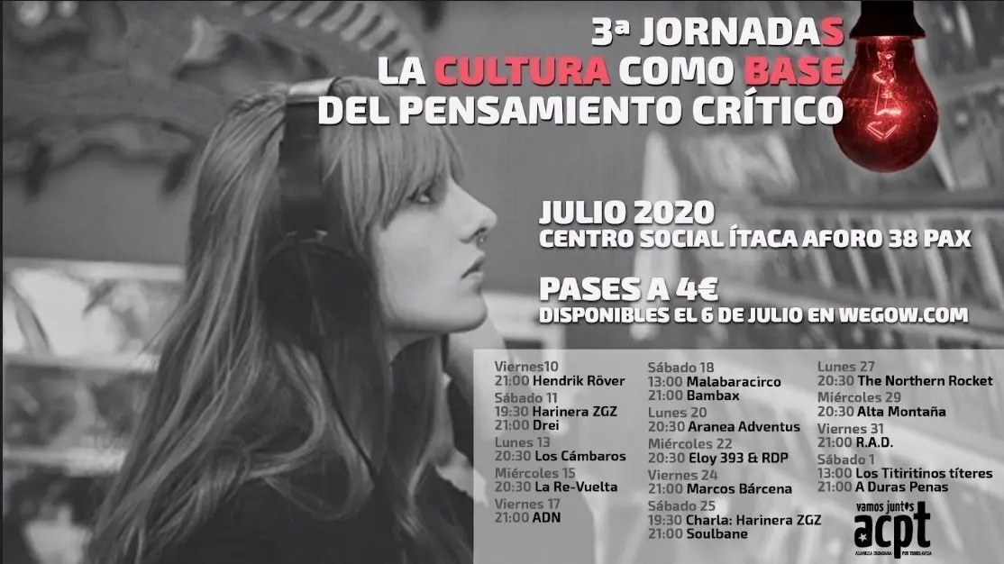 Cartel de 'La cultura como base del pensamiento cr&iacute;tico'