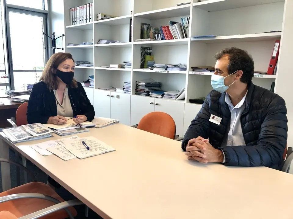 Reuni&oacute;n entre el alcalde y la directora de Desarrollo Rural